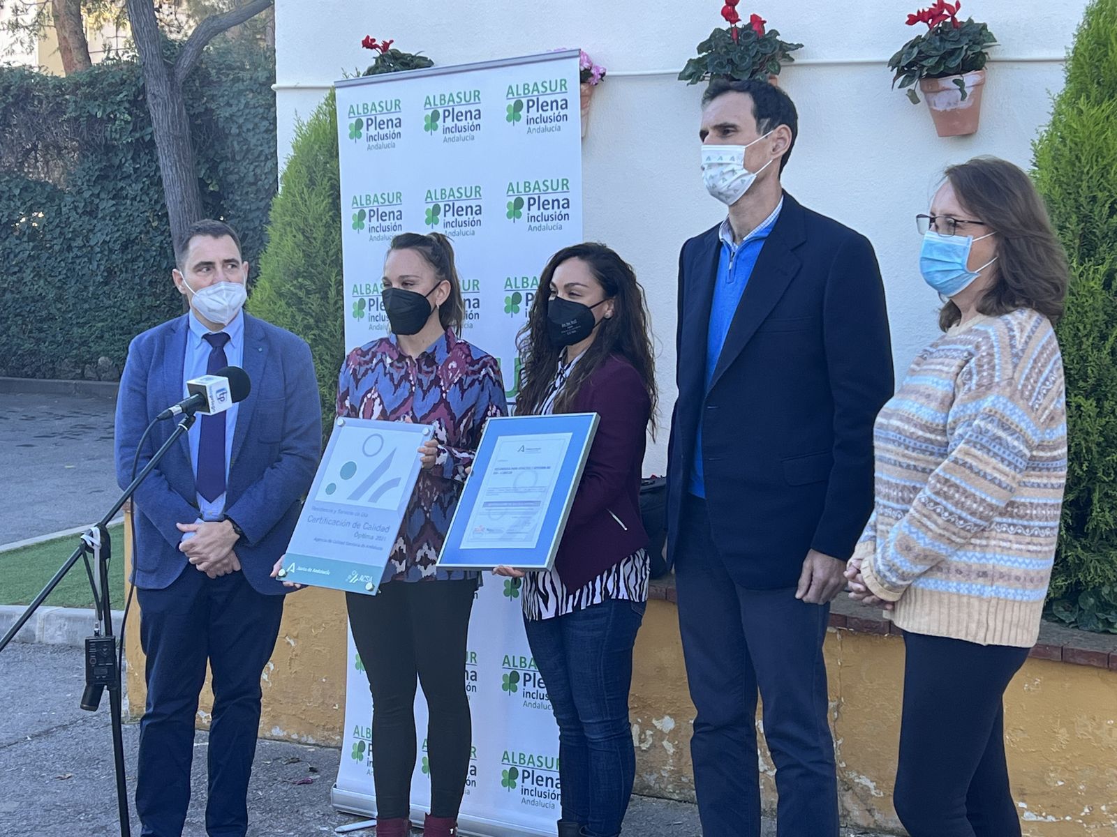 Albasur Plena Inclusión de Priego de Córdoba recibe la certificación de Calidad Óptima.