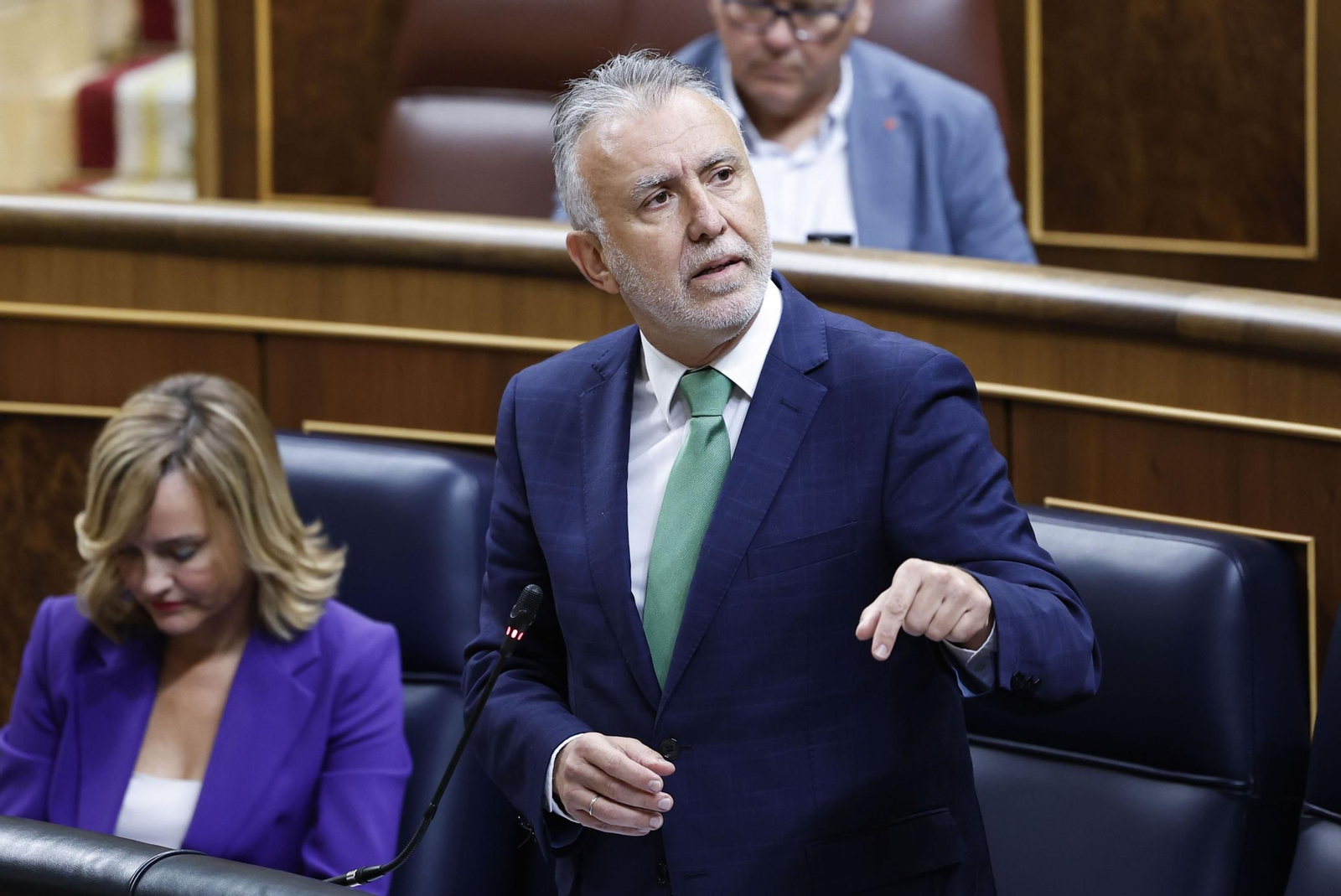El ministro de Administraciones Públicas, Ángel Víctor Torres, en el Congreso.