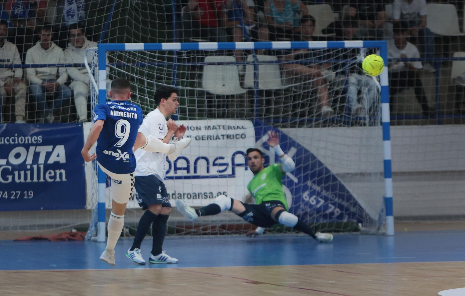 Imágenes del partido de Fútbol Sala entre el Xerez Toyota-Avanza Jaén en el polideportivo Ruiz-Mateos de Jerez