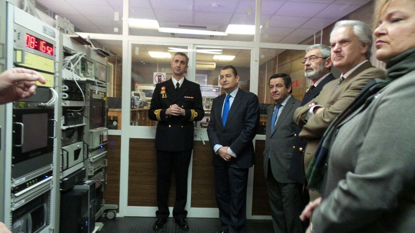 Antonio Sanz, durante su visita a las instalaciones de la Hora de San Fernando.