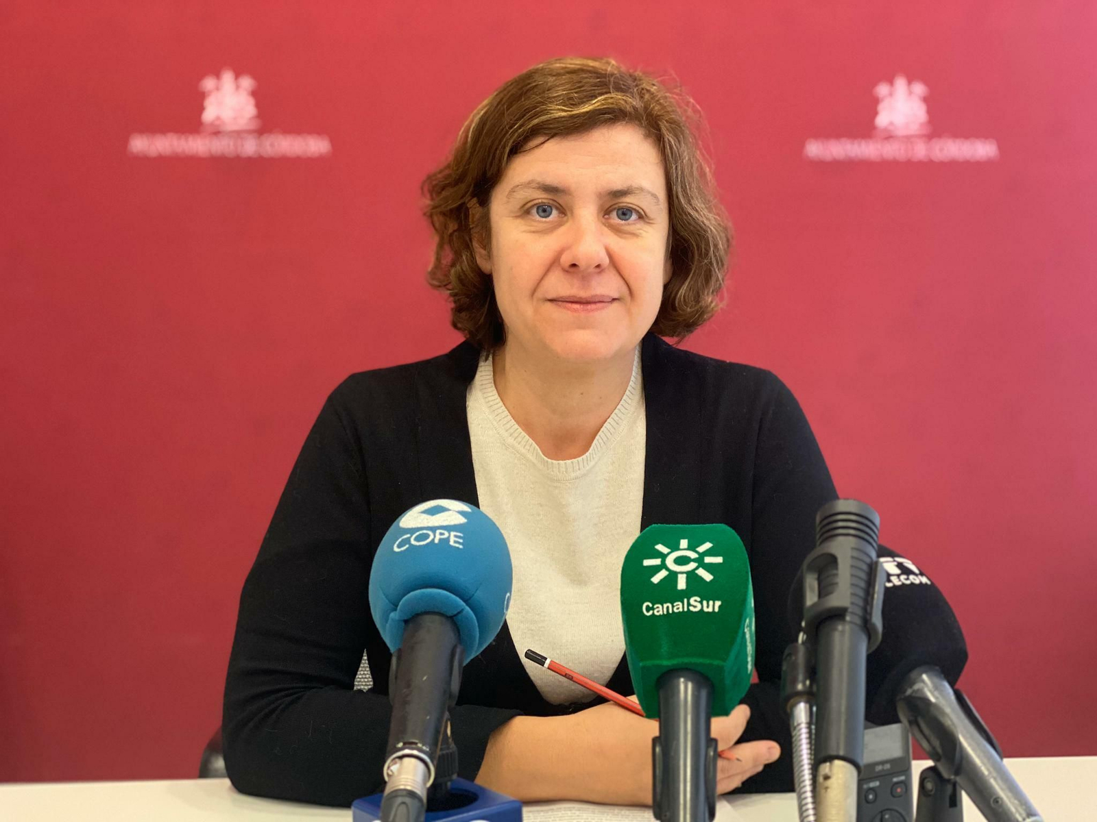 Doblas, en la sala de prensa del Ayuntamiento.