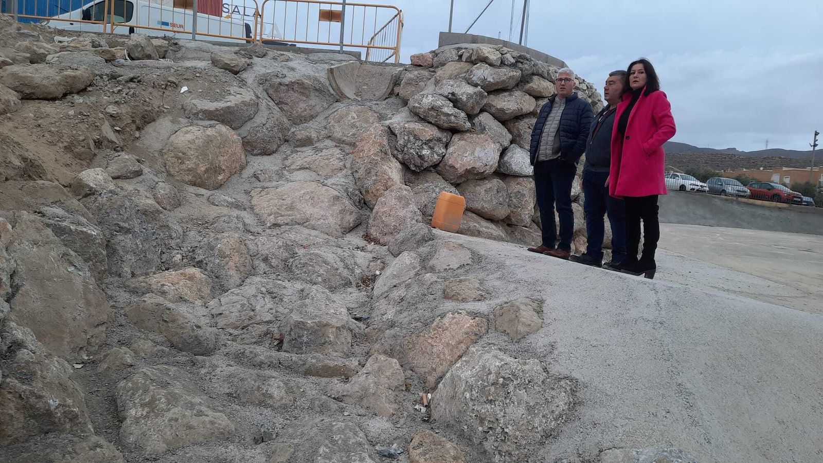 El alcalde de Huércal de Almería, Ismael Torres, ha visitado los trabajos que se han realizado