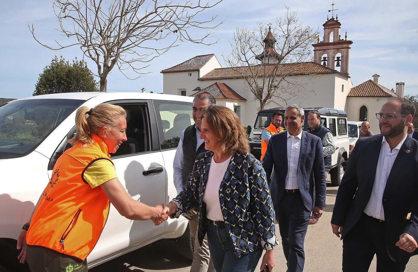Visita de Teresa Ribera a la finca La Almoraima
