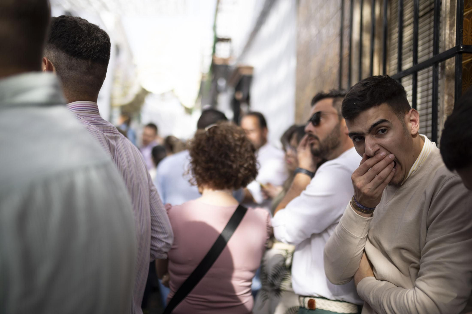 El sentimiento rociero se refleja en la cara de los almonteños.