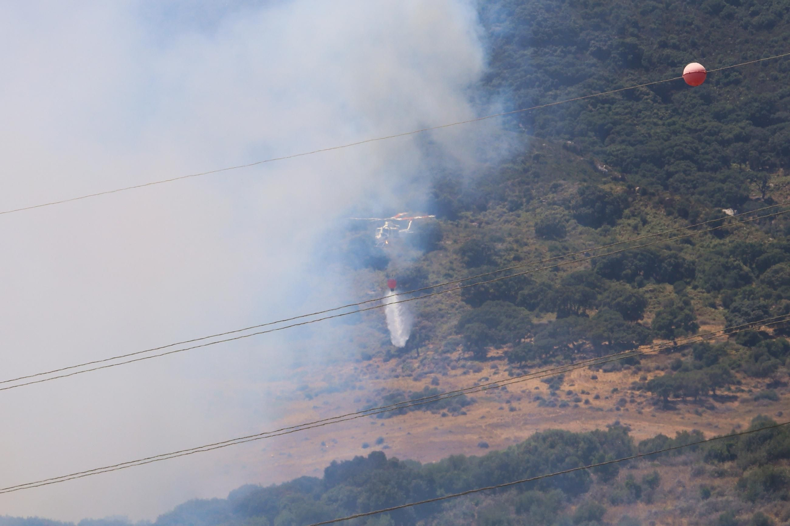 Las fotografías del incendio en el paraje de Botafuegos, en Algeciras