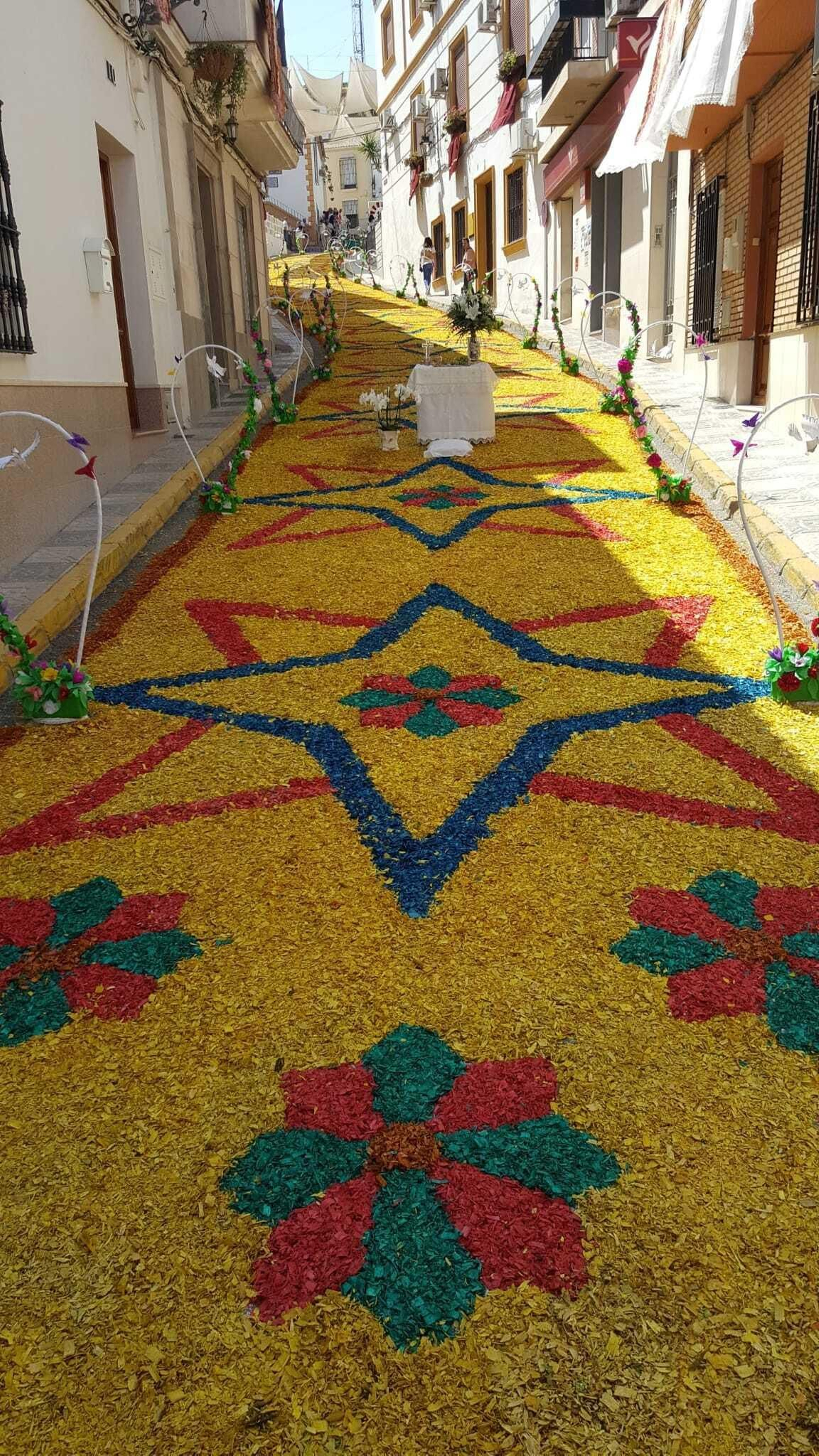 Las imágenes de las espectaculares alfombras del Corpus Christi de Valenzuela