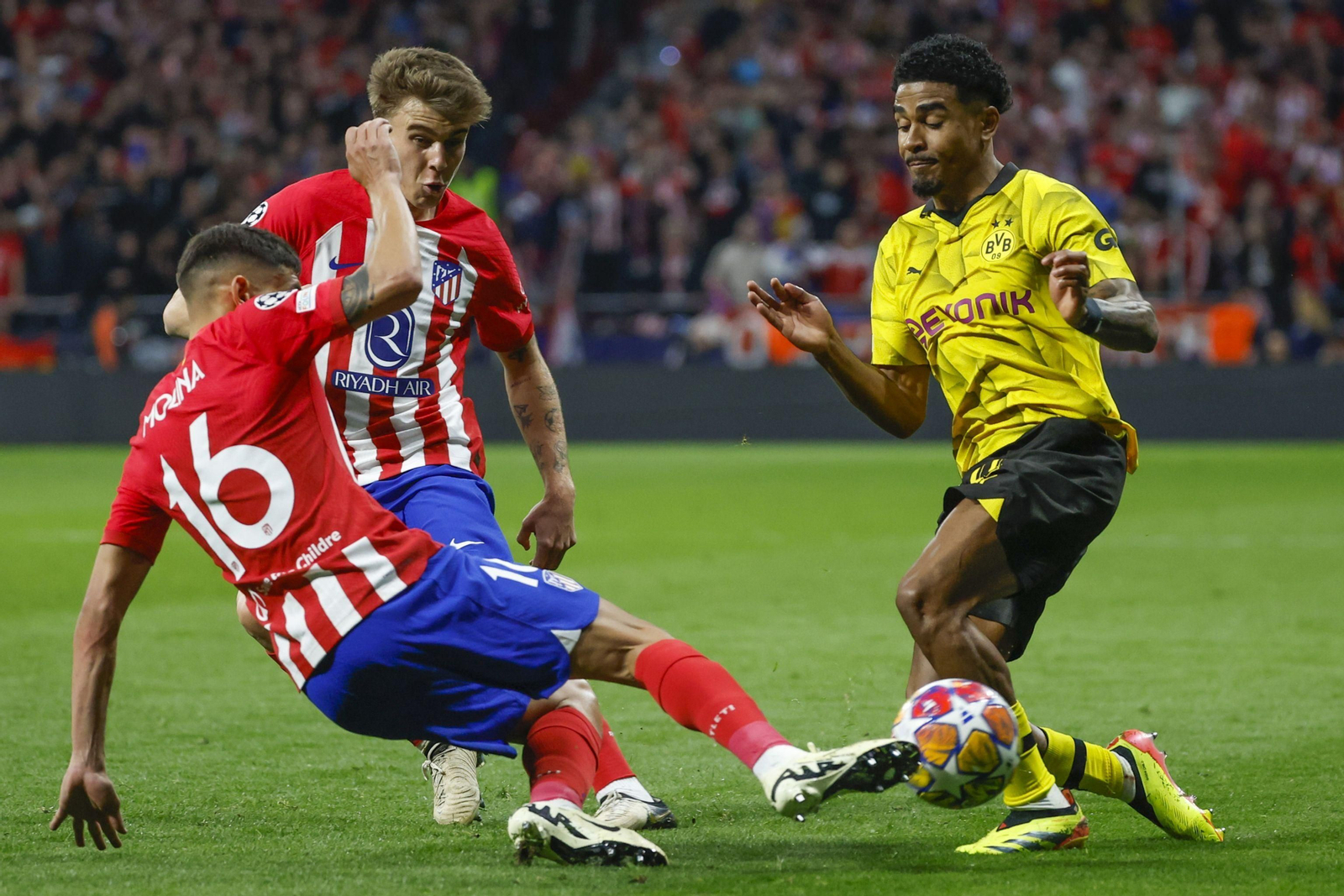 El Atlético de Madrid - Borussia Dortmund, en fotos
