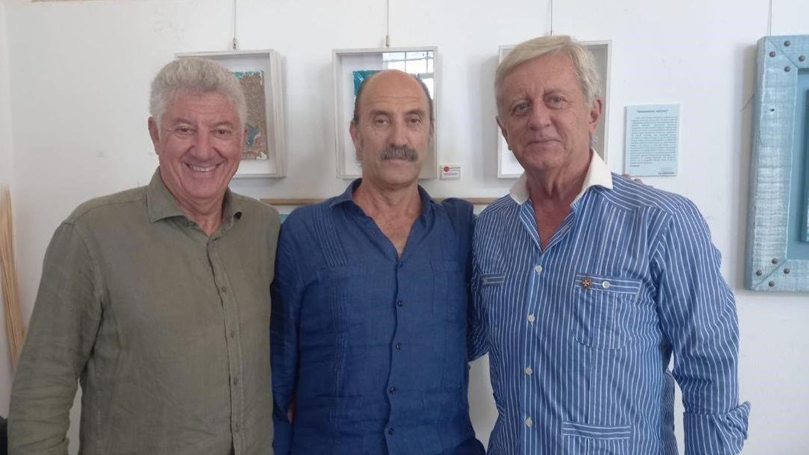 Manuel Luna, Víctor de la Cruz y José María Gómez coincidieron en el homenaje.