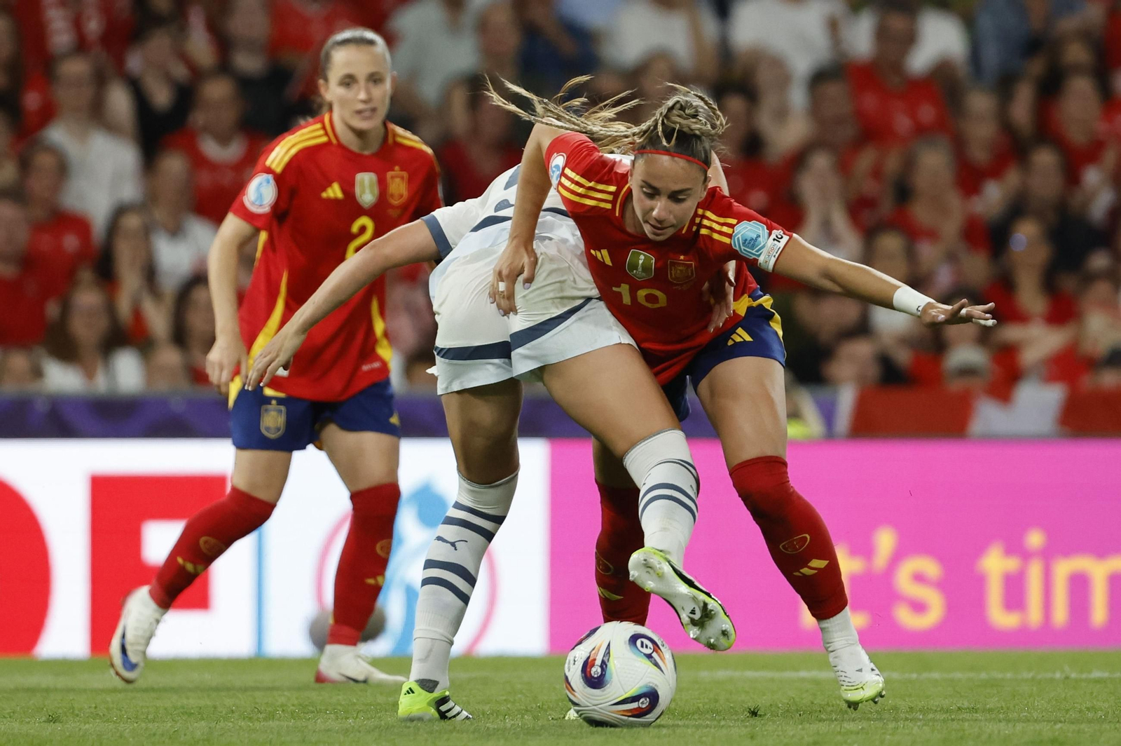 Las mejores fotos del España-Suiza en la Eurocopa femenina