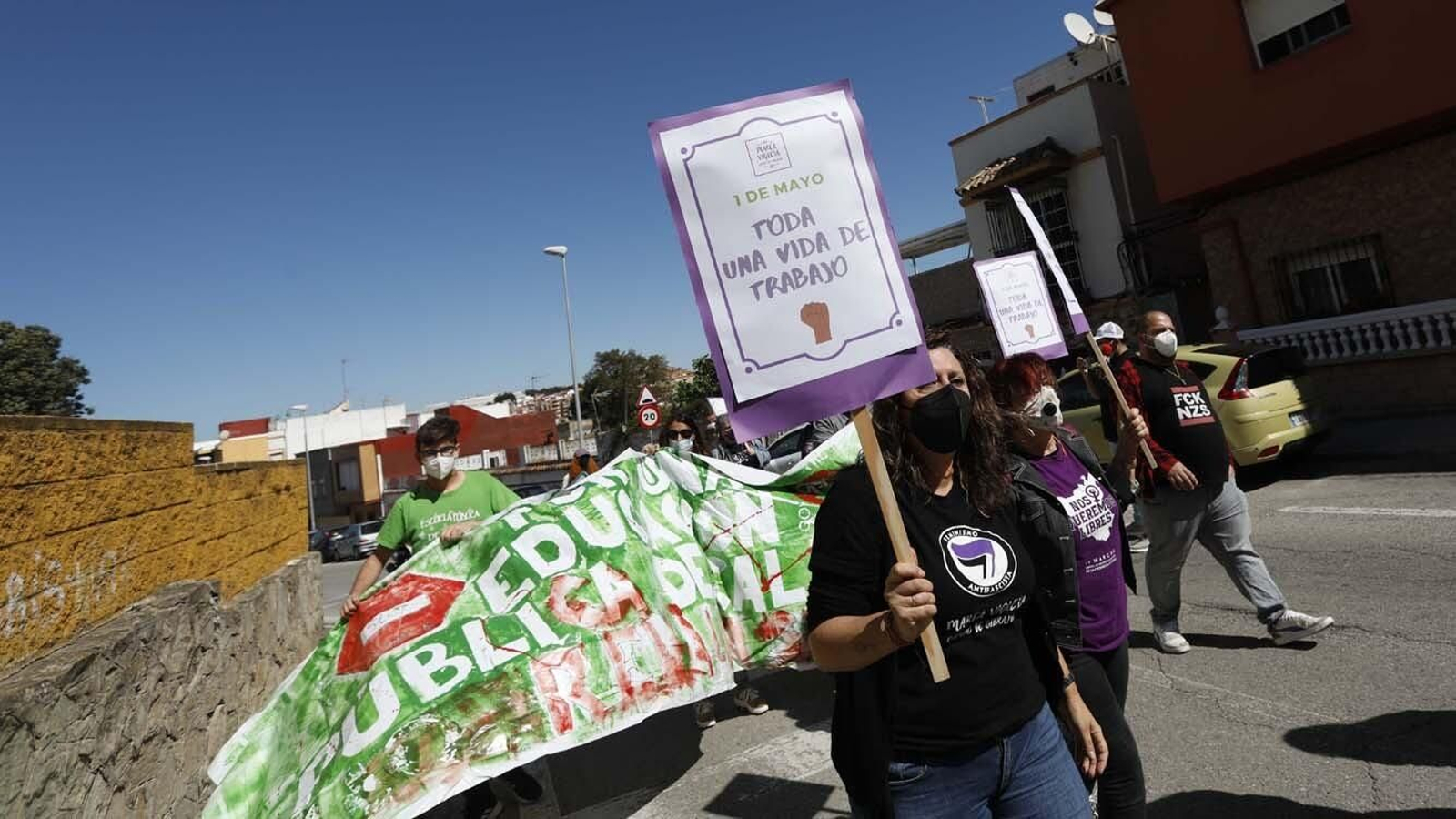 Las foto de la Manifestación del 1 de mayo celebrada por la CGT en Algeciras