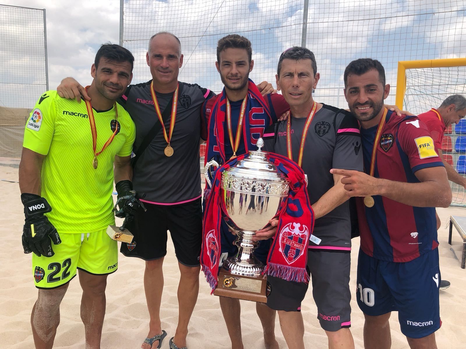 Cinco almerienses, campeones de Liga con el Levante
