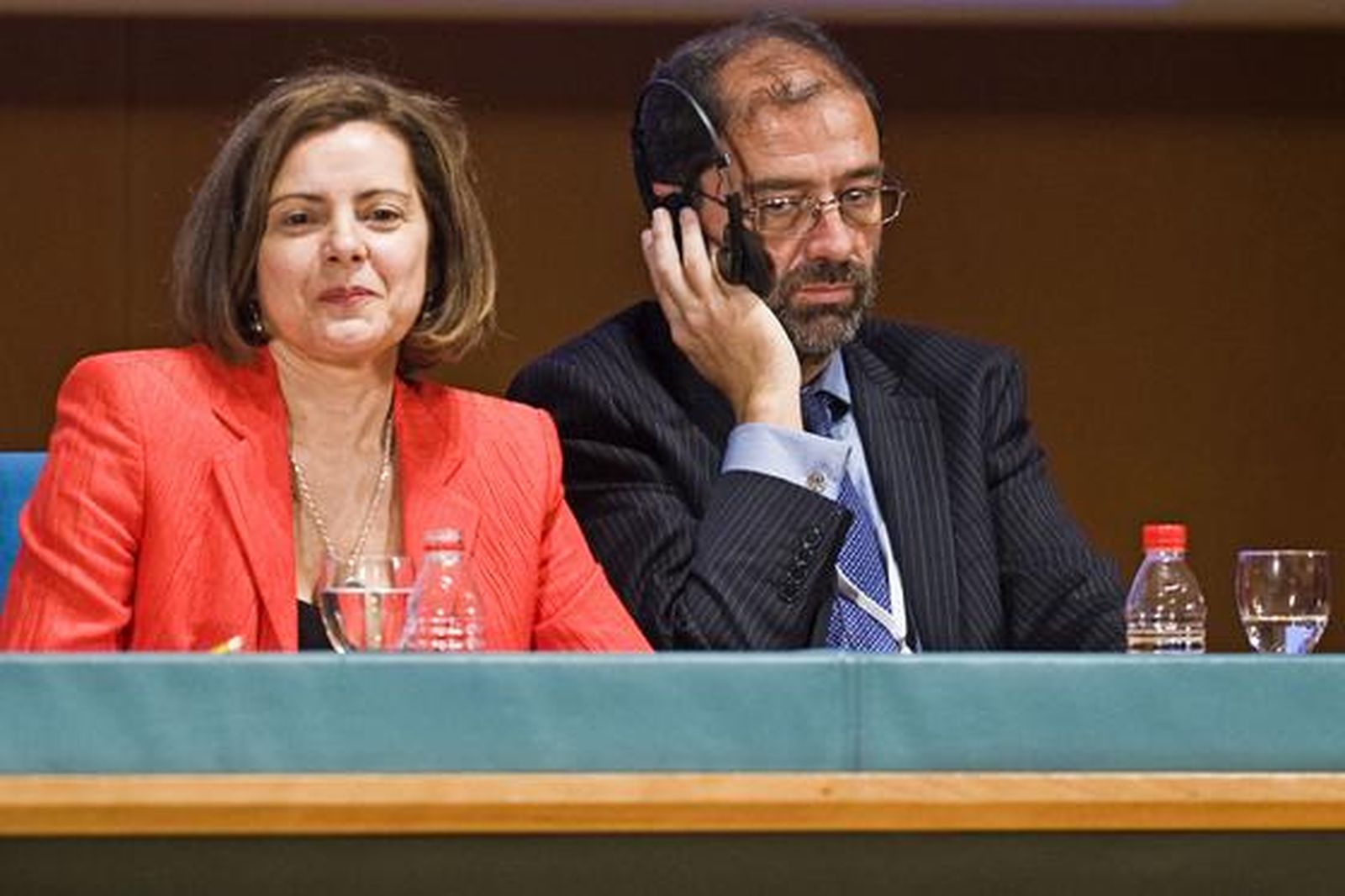 Los Príncipes de Asturias clausuran el Congreso Mundial de Periodismo en Cádiz. 

Foto: Julio Gonzalez
