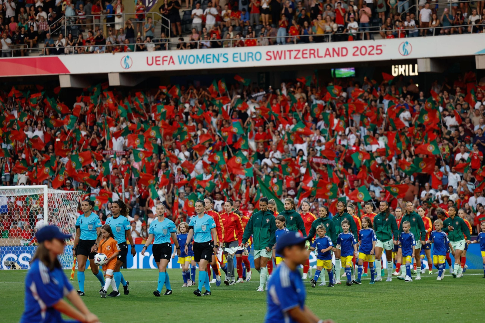 Las fotos del España - Portugal en la Eurocopa femenina