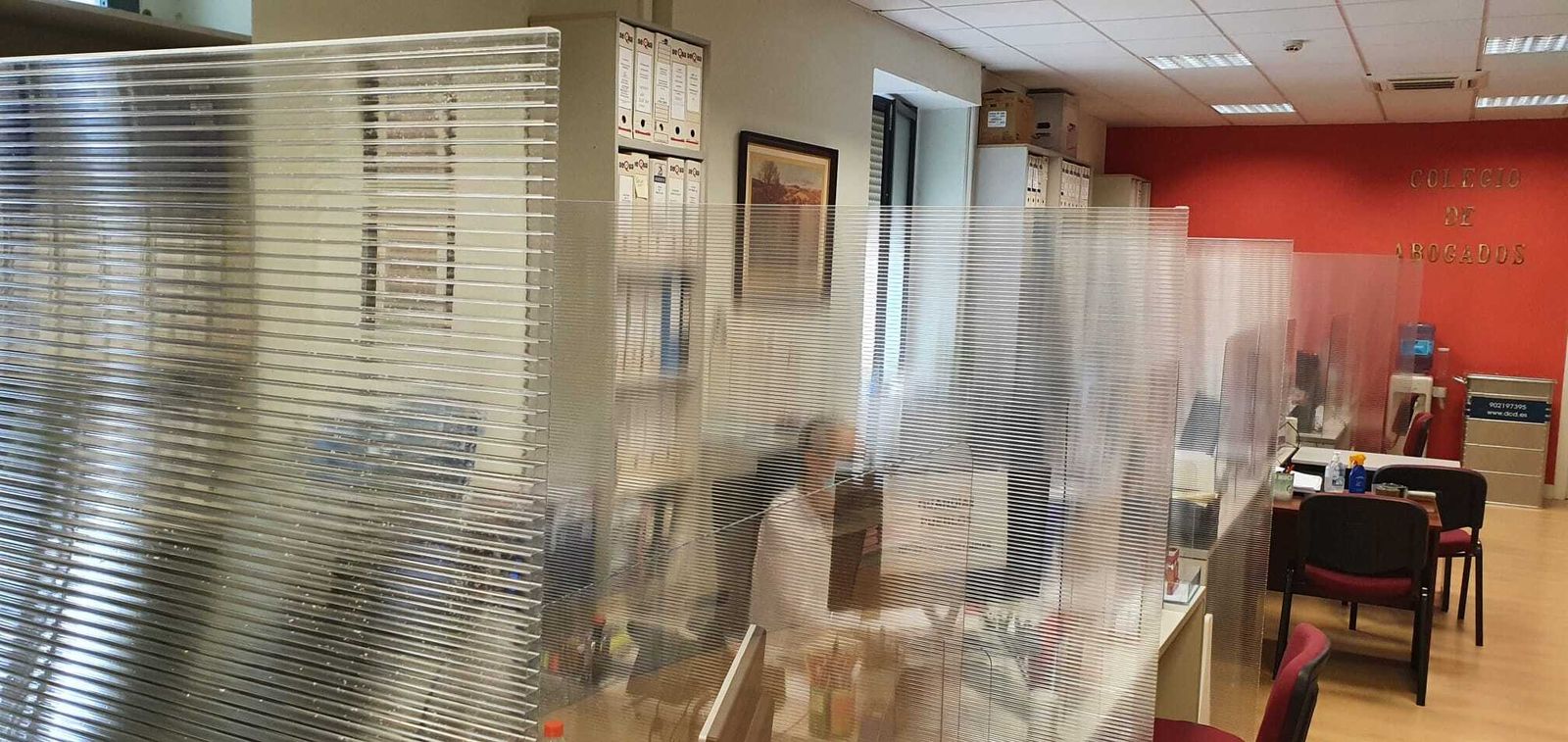 Sala del turno de oficio en la Audiencia de Sevilla