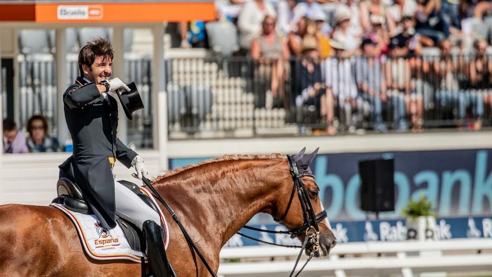 Claudio Castilla, tras finalizar su concurso en Róterdam.