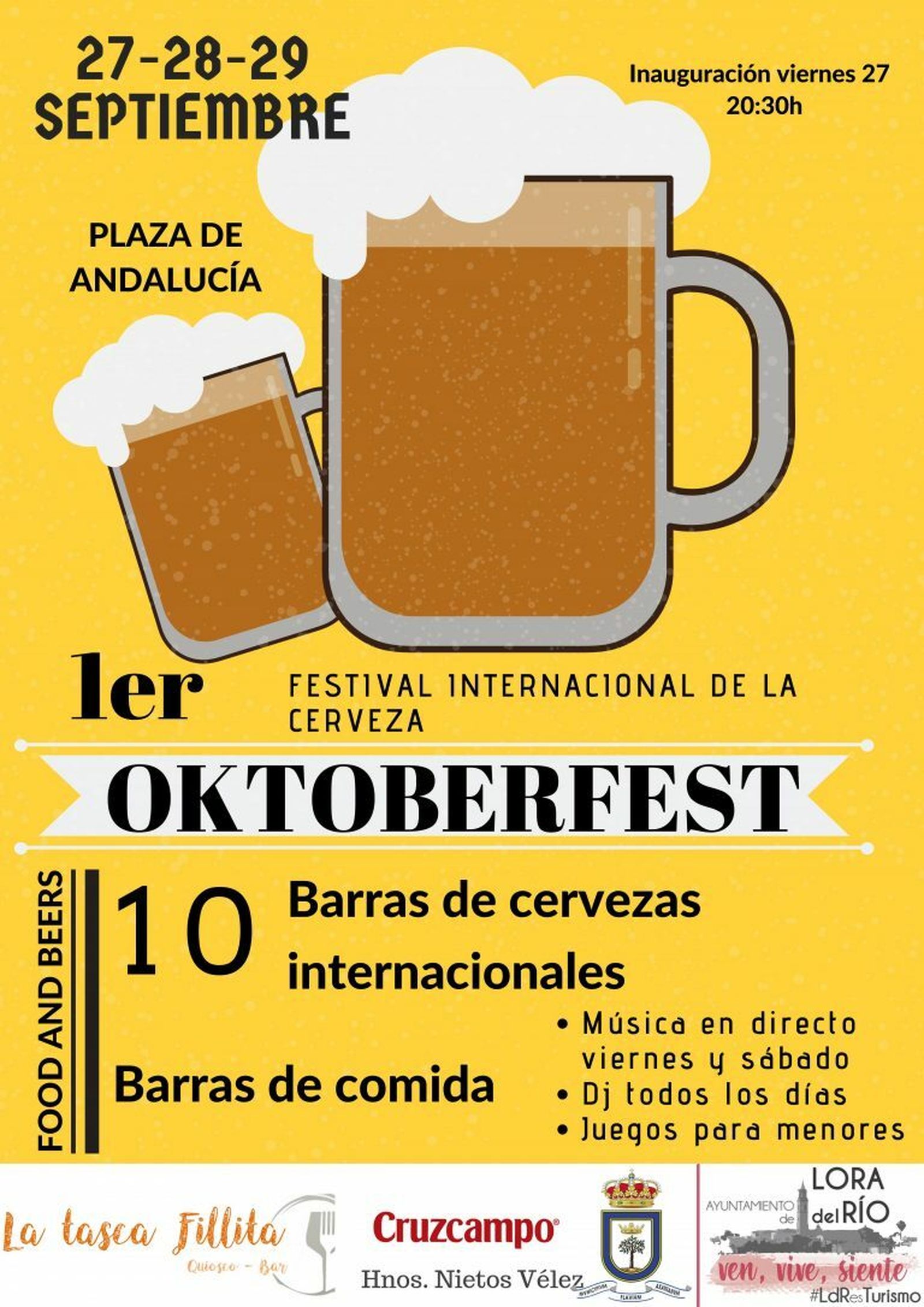 Cartel de la Oktoberfest de Lora del Río.
