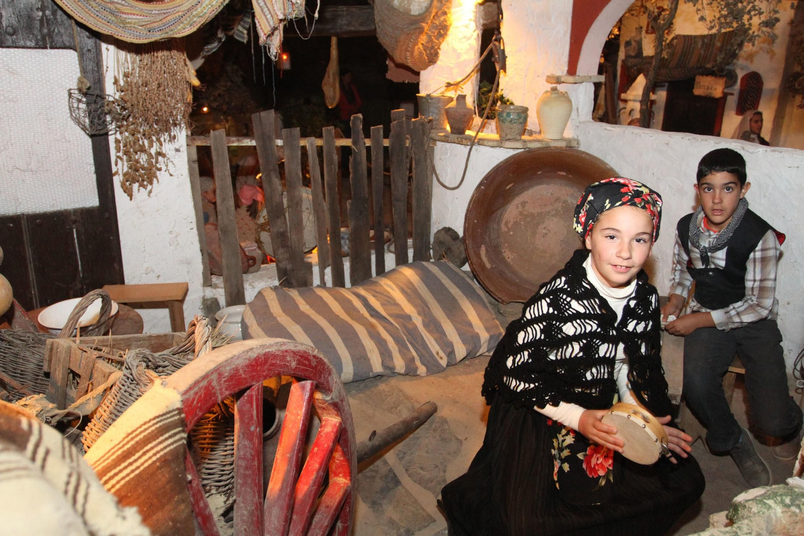 Imágenes de la inauguración del Belén viviente de Beas