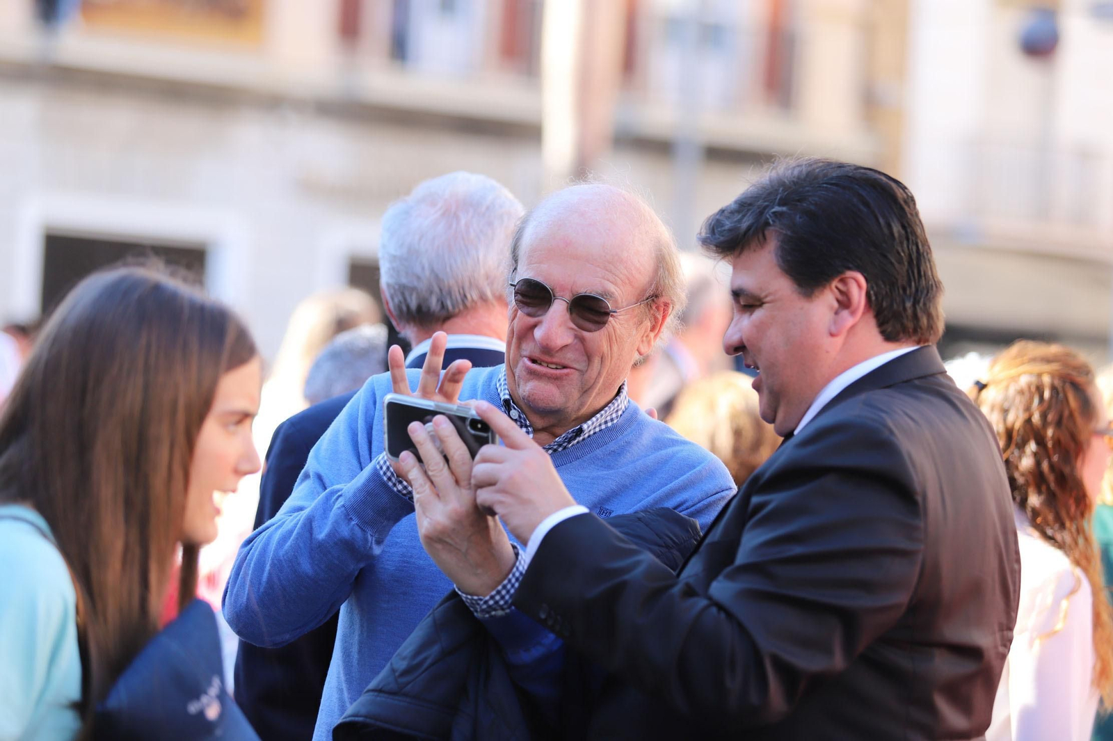 Recibimiento a la Legión en las calles del centro de Huelva