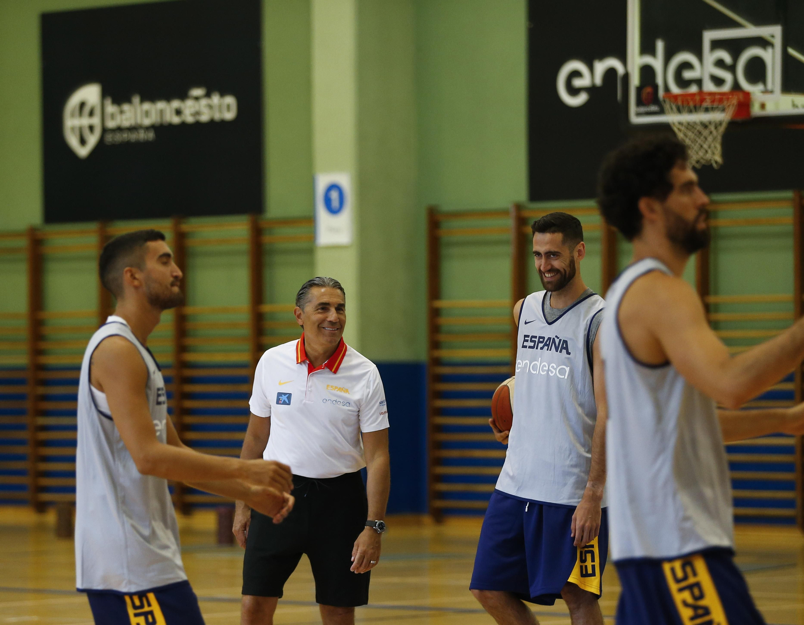 Las fotos de Jaime Fernández en el entrenamiento de la selección española