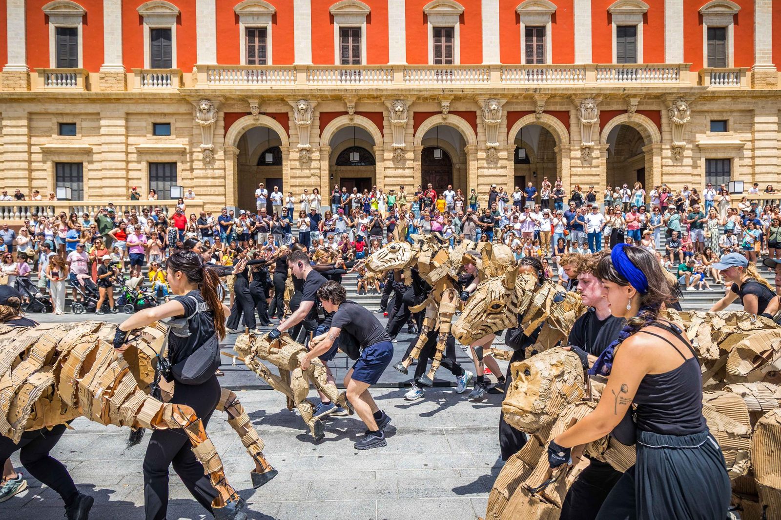 Las imágenes de 'La estampida' en San Fernando