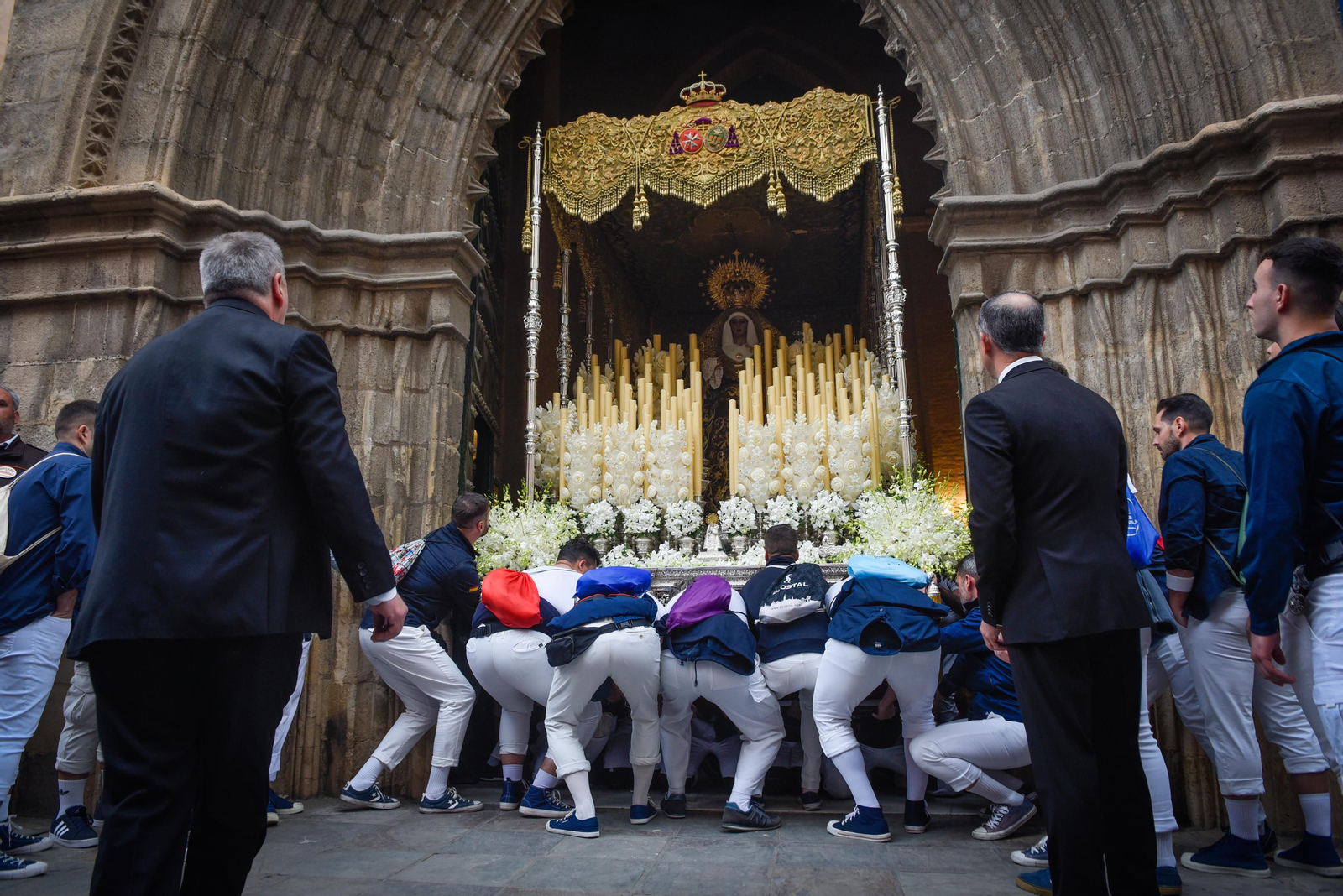 Las imágenes de la Hermandad de San Esteban en la Semana Santa de Sevilla 2024