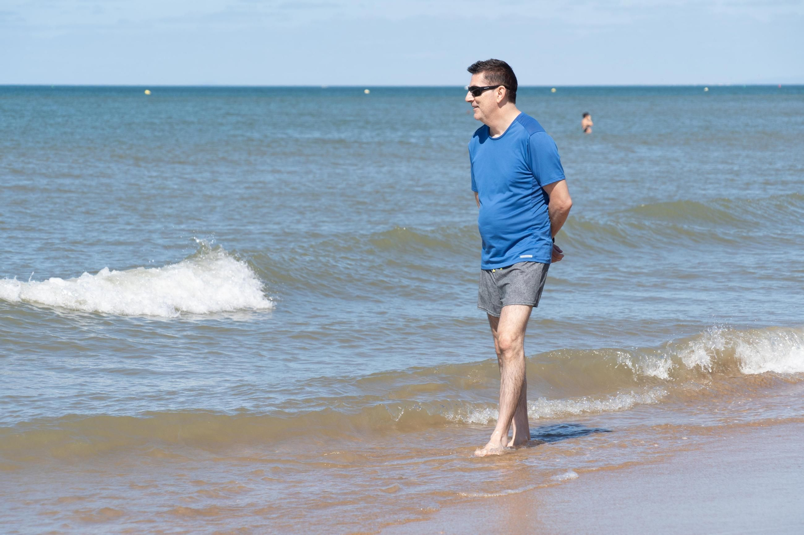 La Playa de la Bota este domingo, soleada, viva&nbsp;y&nbsp;con&nbsp;brisa