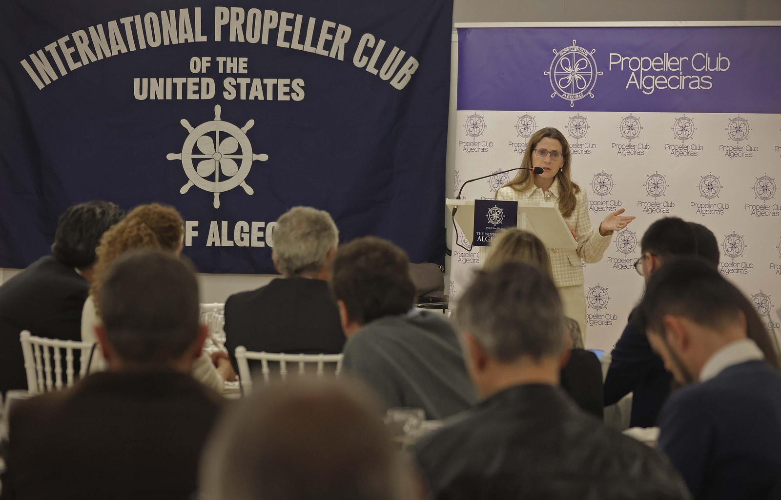 El almuerzo del Propeller Club de Algeciras con Pilar Jurado, en imágenes