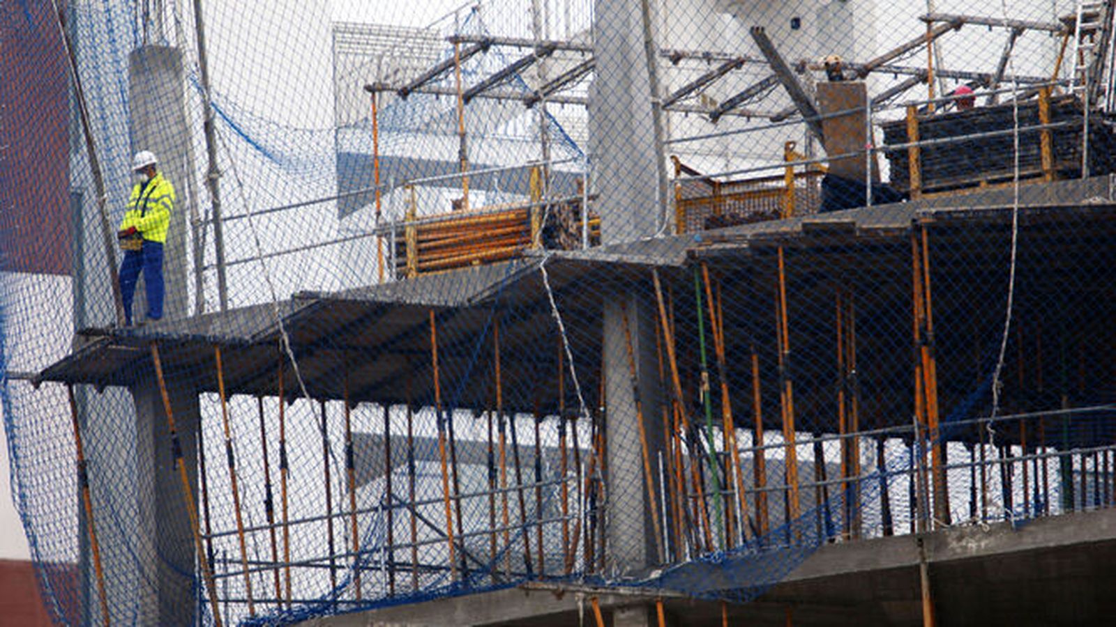 Un edificio en construcción en Málaga.