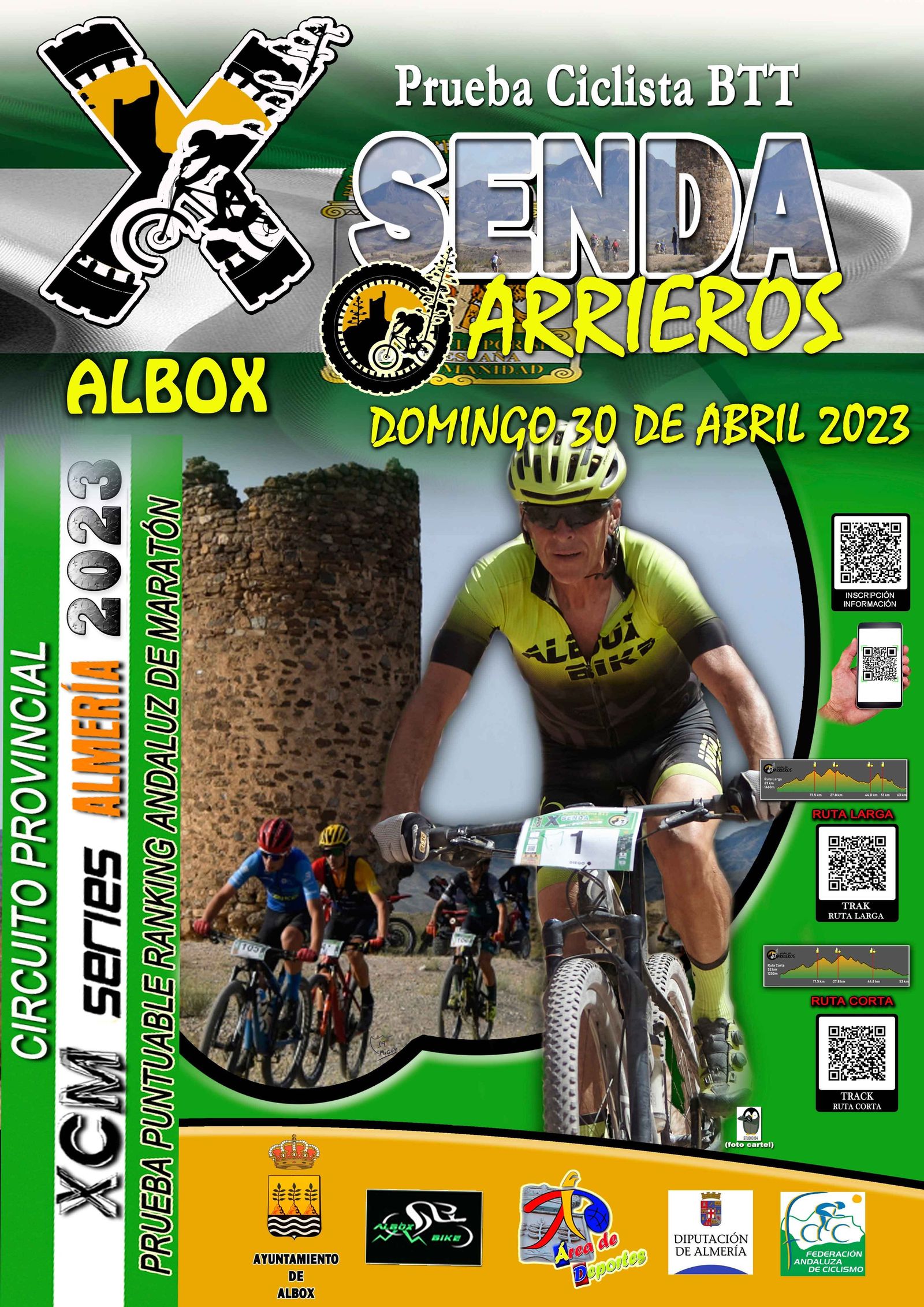 Detalle del cartel anunciador de la prueba, que es el 30 de abril