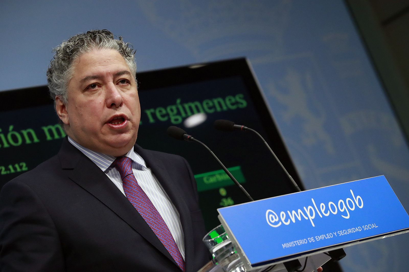 Tomás Burgos, ayer, en rueda de prensa en Madrid.