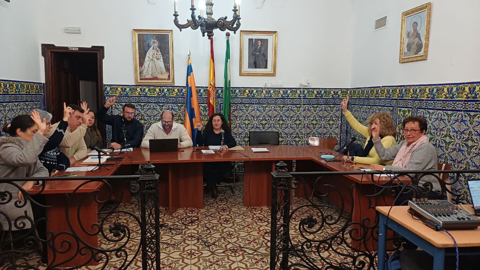 Sesión plenaria en Cortegana.