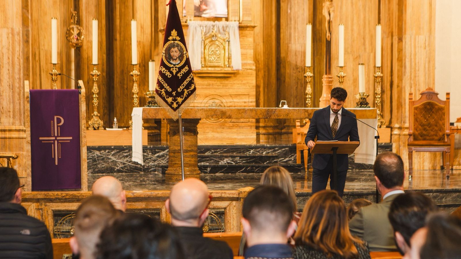 Juan Jesús López, en el pregón ofrecido en Alicante el pasado fin de semana.