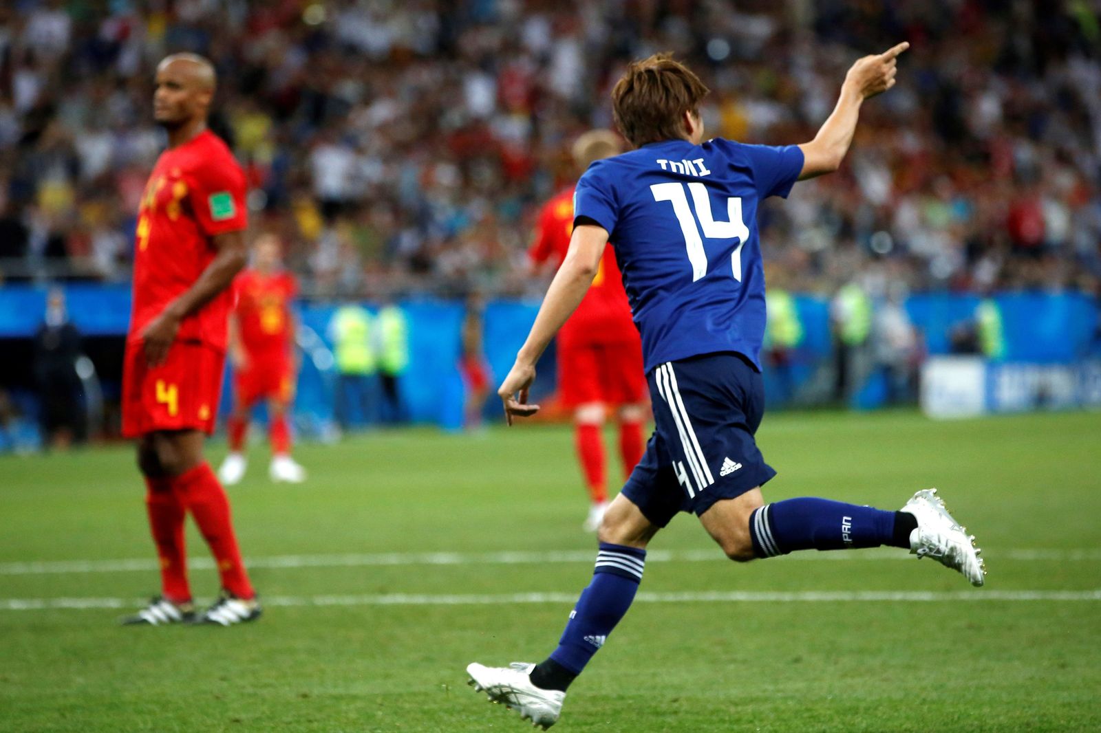 Las imágenes del Bélgica-Japón