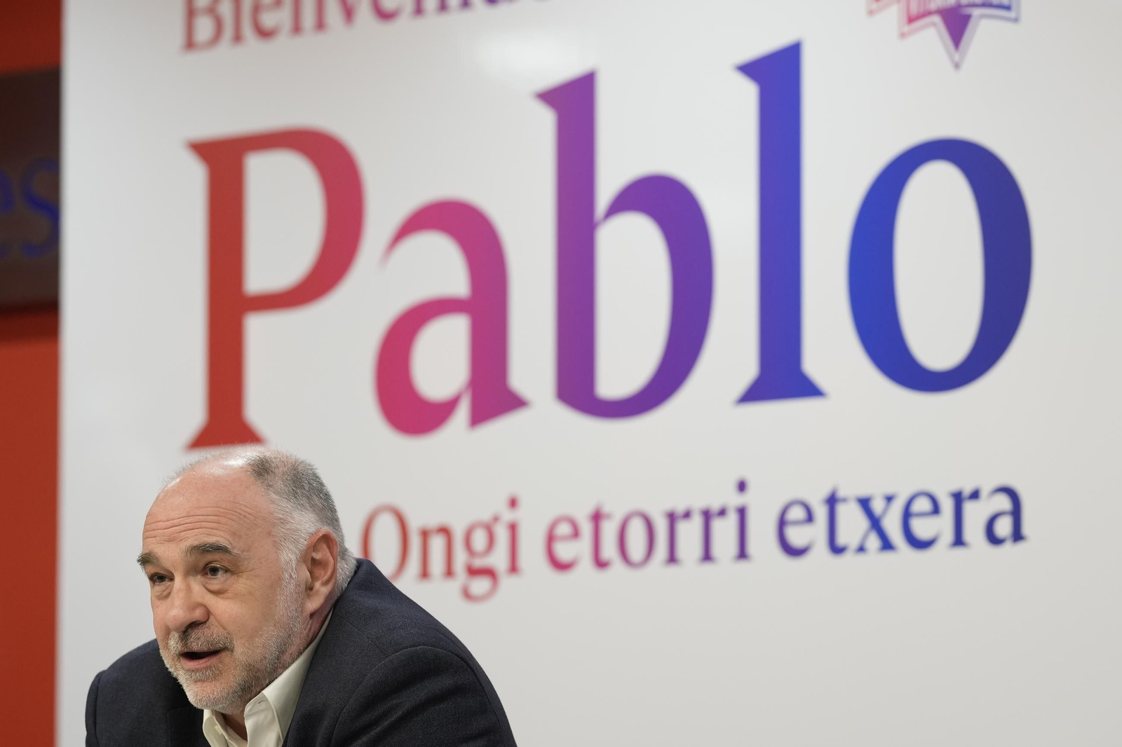 Laso, en su presentación con Baskonia