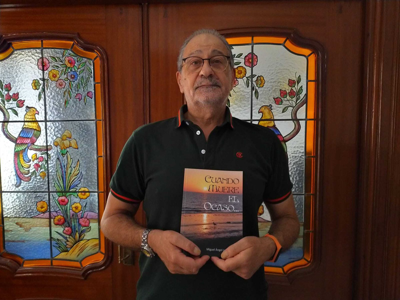 El poeta Miguel Ángel Jaén.