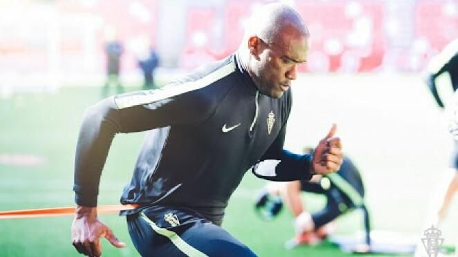 Babin, jugador del Sporting de Gijón.