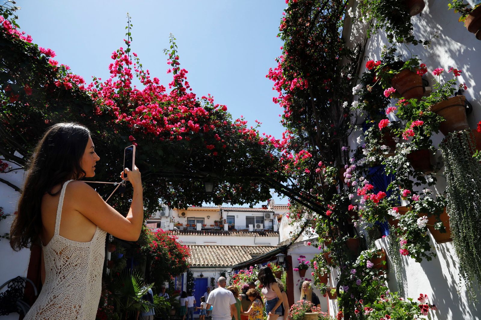 Las colas en el último sábado de Patios de Córdoba, en imágenes
