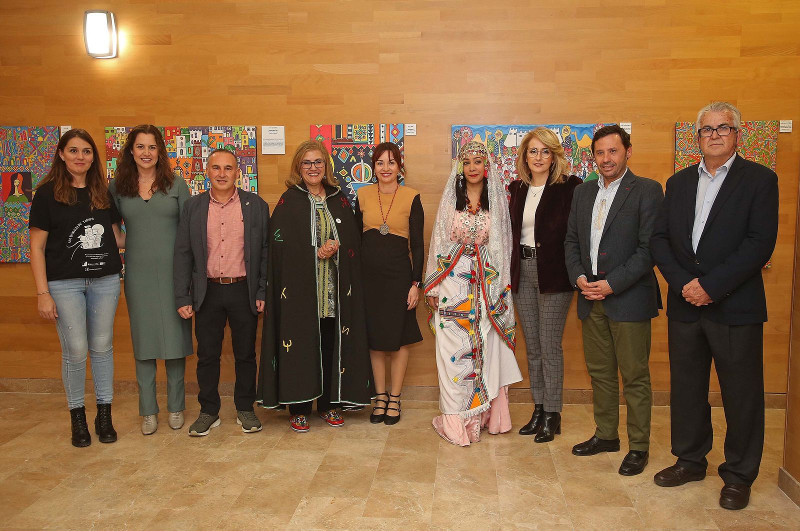 Fotos de la exposición de Zahira Tigtate en Algeciras