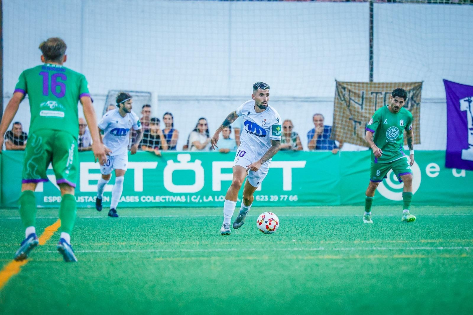 Adri Paz, en el choque del pasado curso en La Juventud.