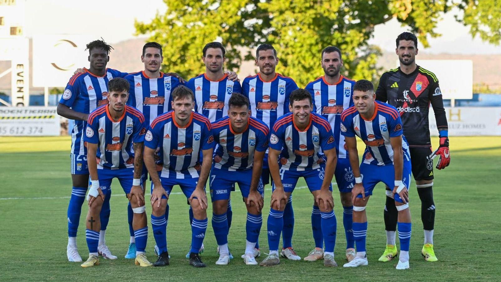 Once inicial del Xerez CD en el Antonio Gallardo ante el Sevilla Atlético.