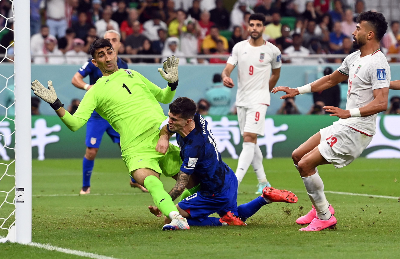 Las imágenes del Irán - Estados Unidos del Mundial de Qatar