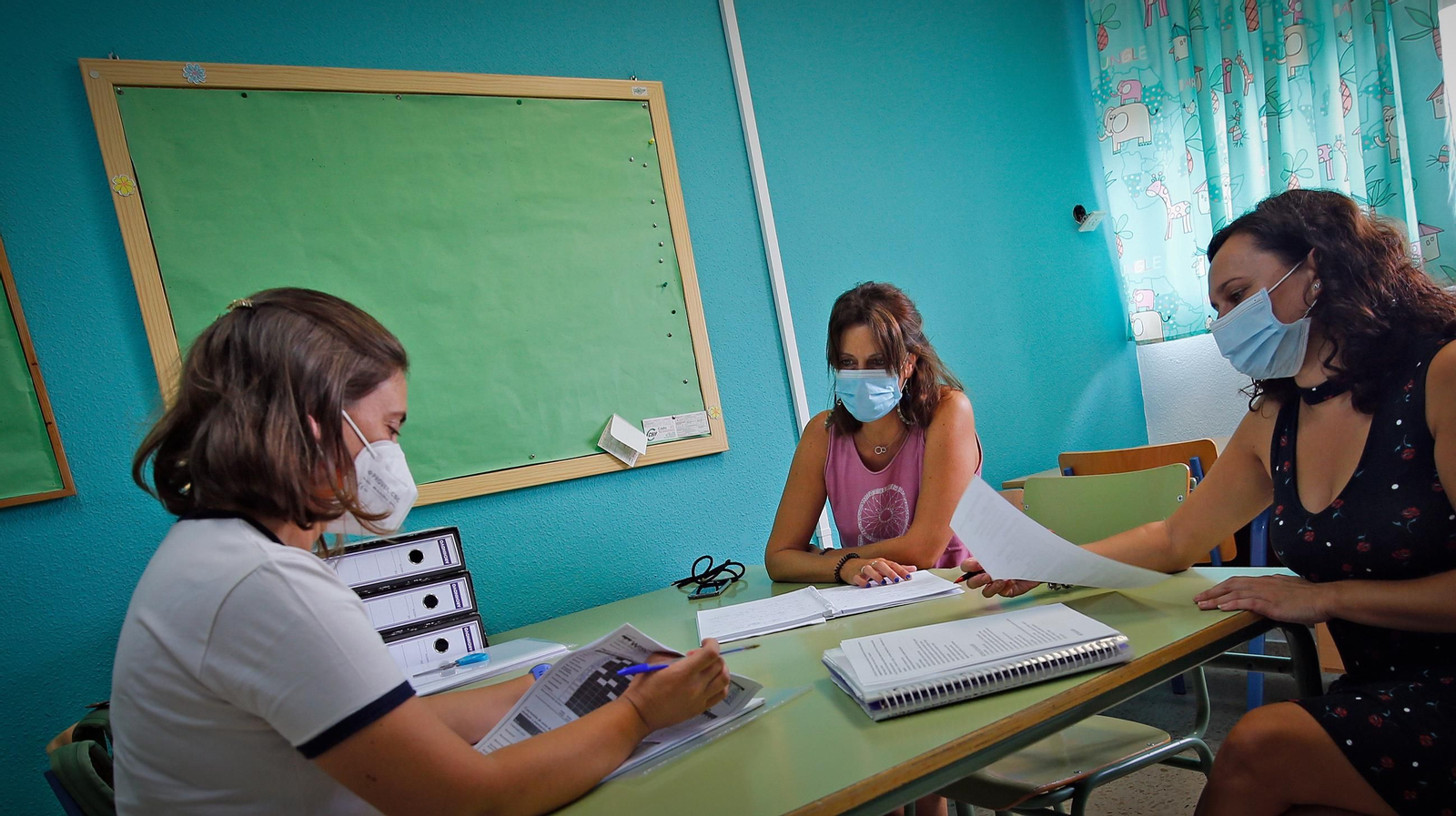 Preparados para el inicio de curso en el CEIP Ciudad de Jerez