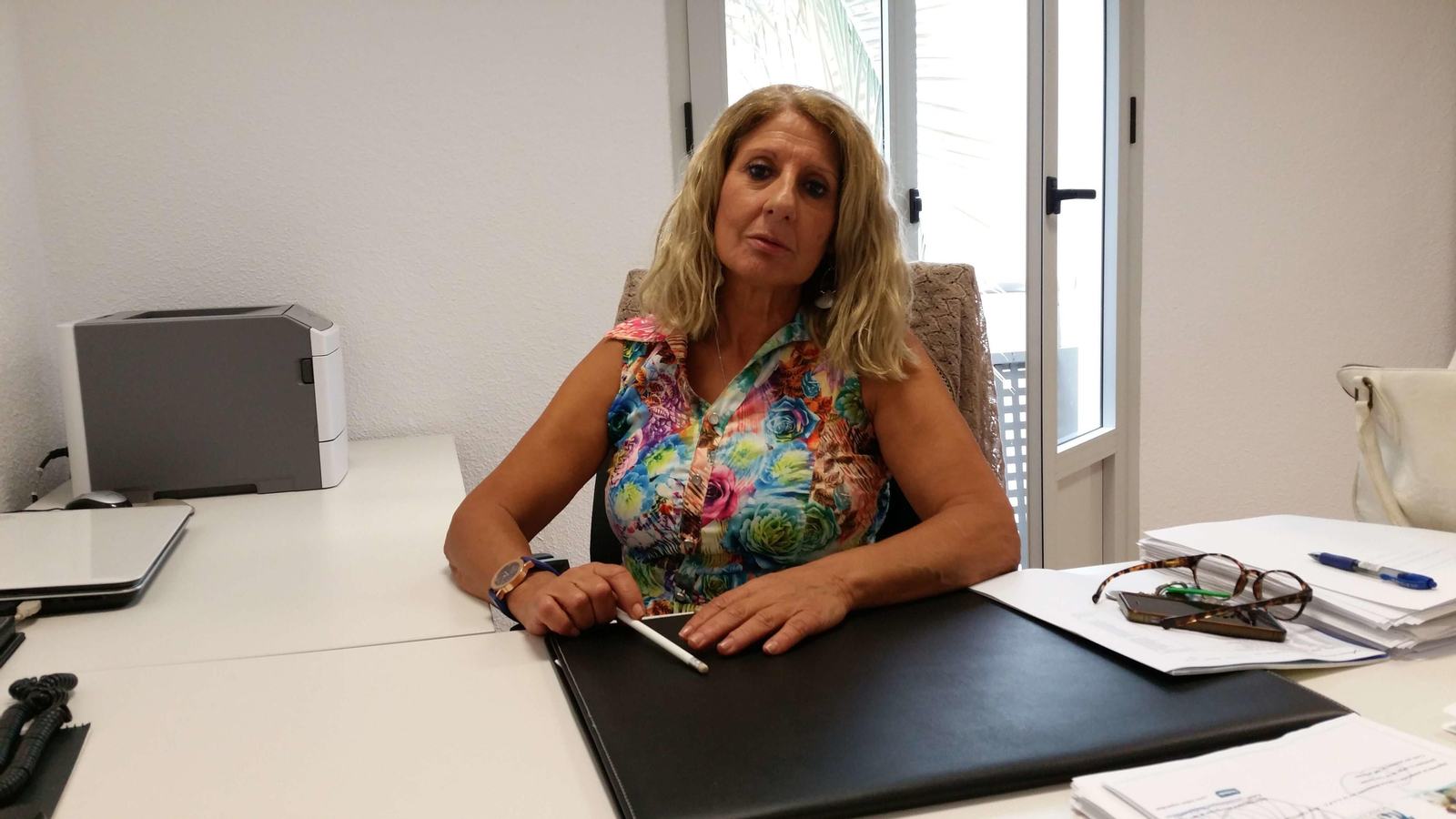 Francisca Toresano en su despacho del Ayuntamiento.