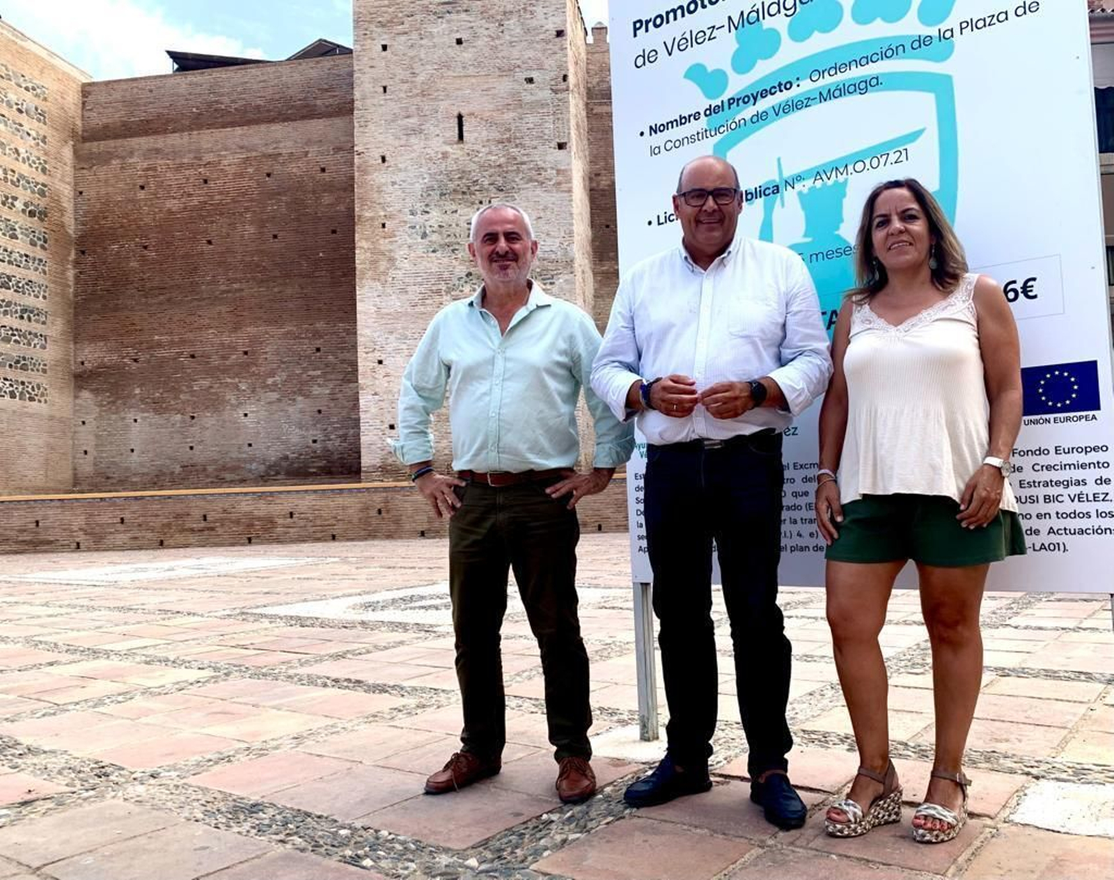 Presentación de la remodelación de la Plaza de la Constitución en Vélez-Málaga