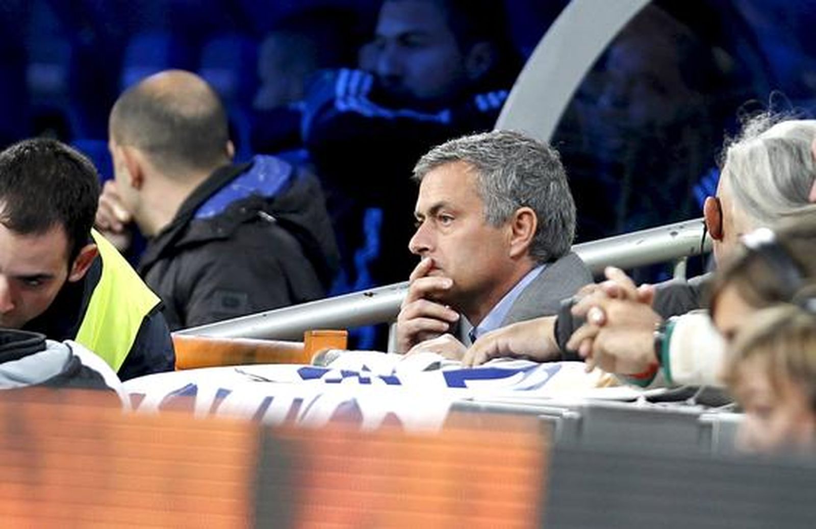 Mourinho ha visto el encuentro desde la grada.

Foto: EFE