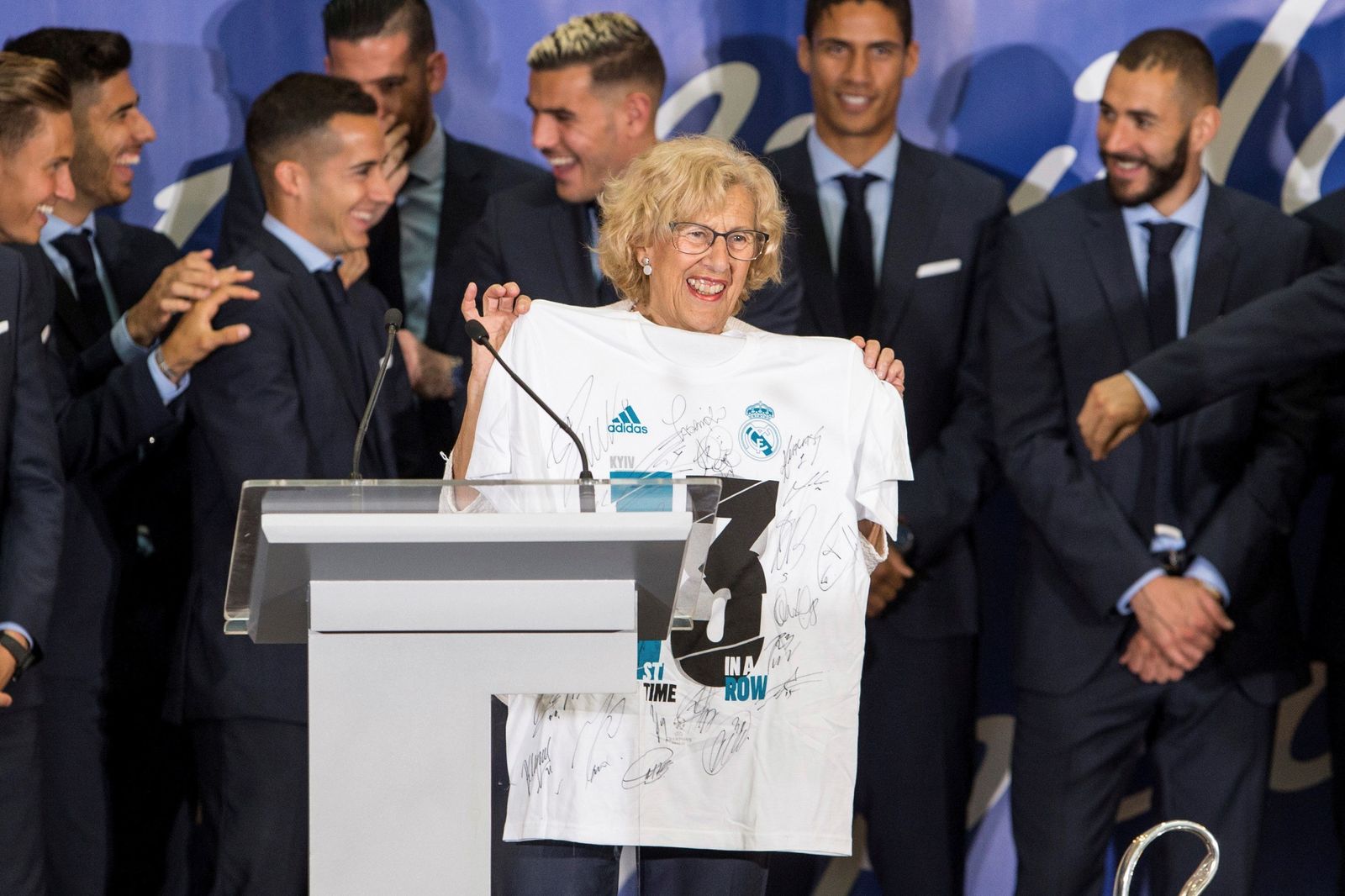 El Real Madrid celebra su decimotercera Champions