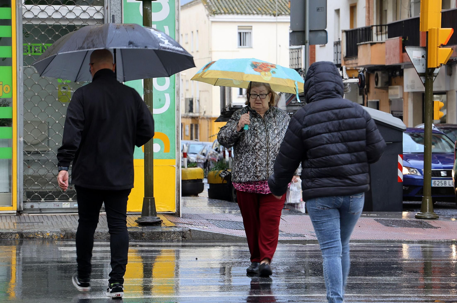 Imágenes del paso de la DANA por Huelva en la mañana del viernes