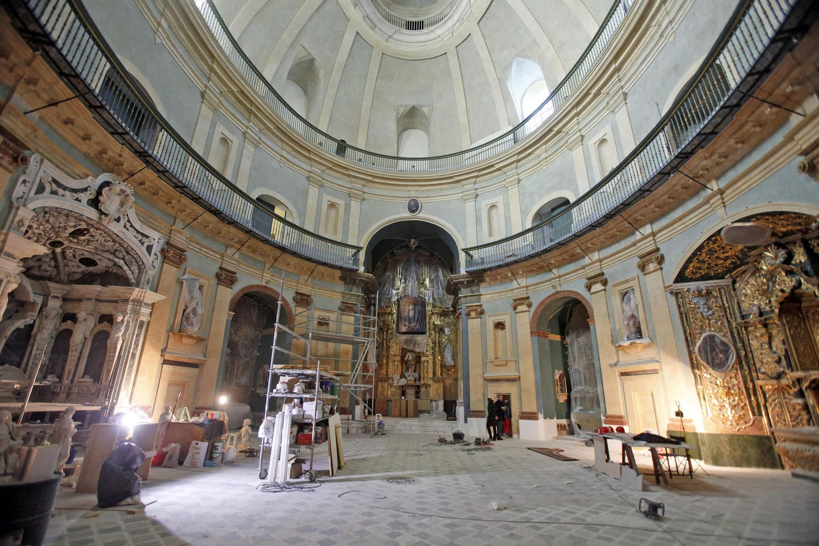 Imágenes de cómo se salvo el Oratorio de San Felipe Neri de la ruina