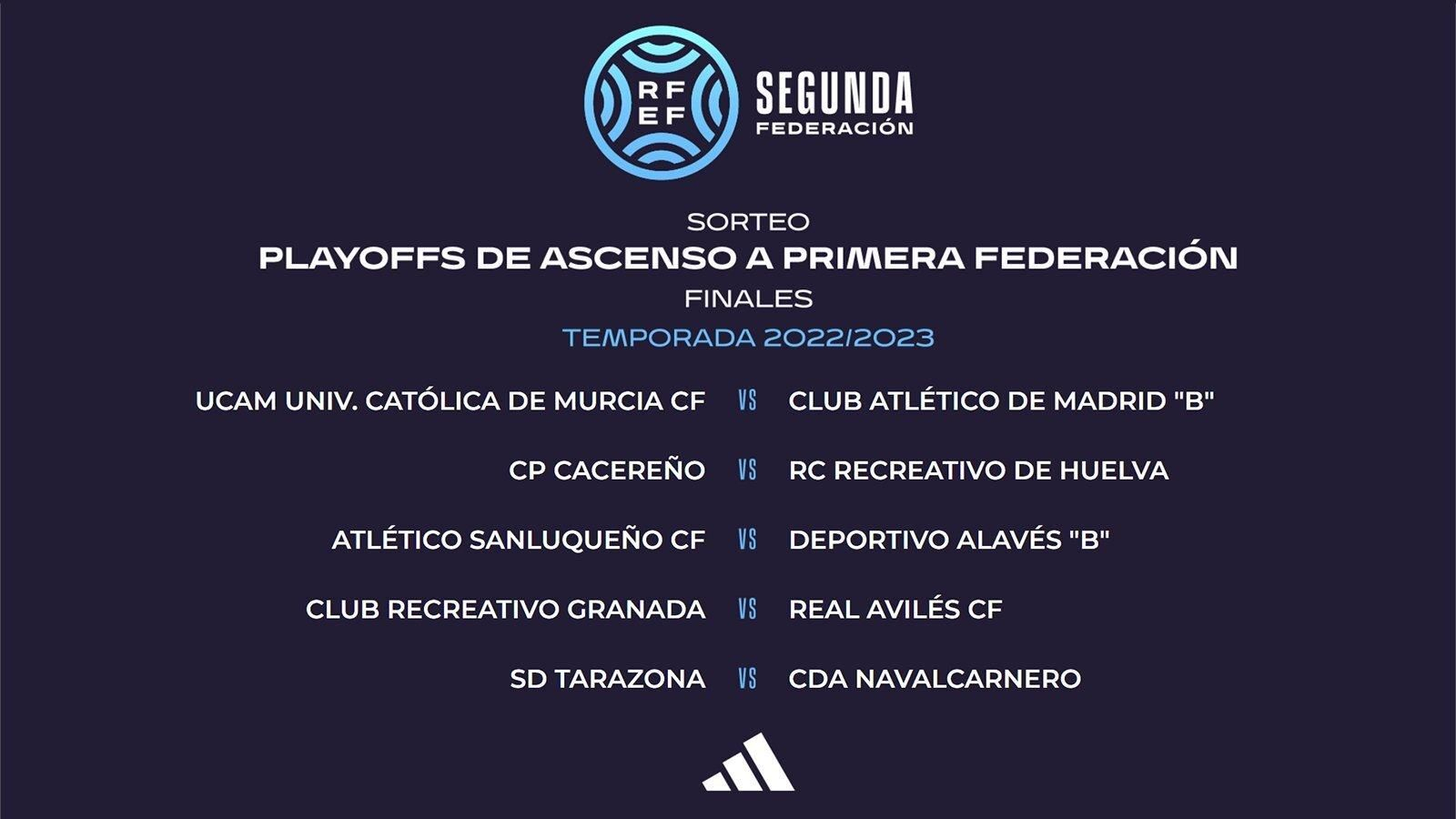 Los emparejamientos de las finales por el ascenso a Primera Federación.