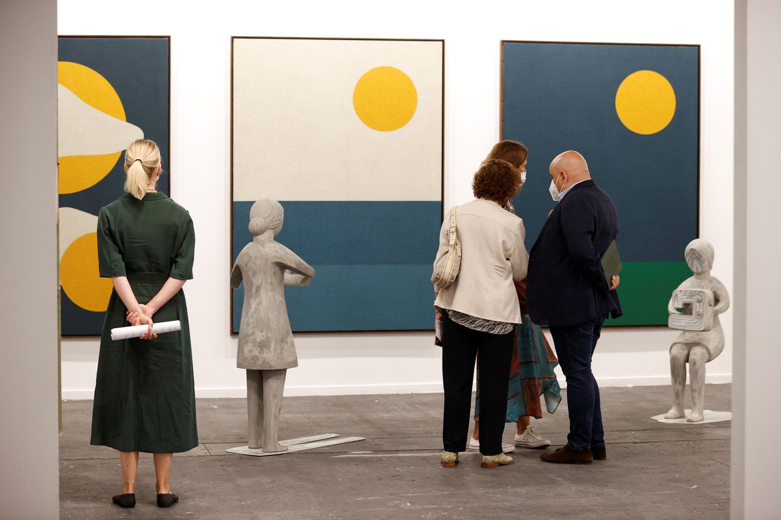 Obras de Antonio Ballester Moreno en una de las galerías de ARCO 2021.